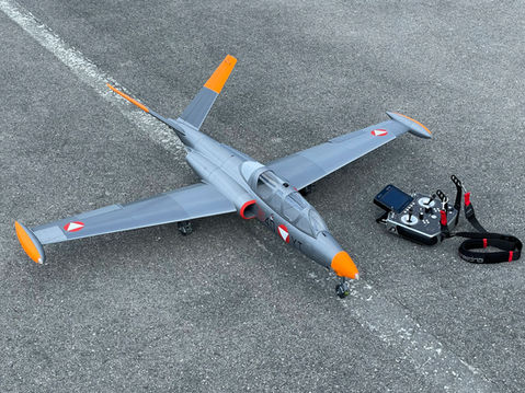 3d printed rc jet Fouga Magister.