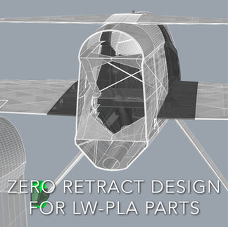 Innovative features of the 3d printable RC plane NOTOS