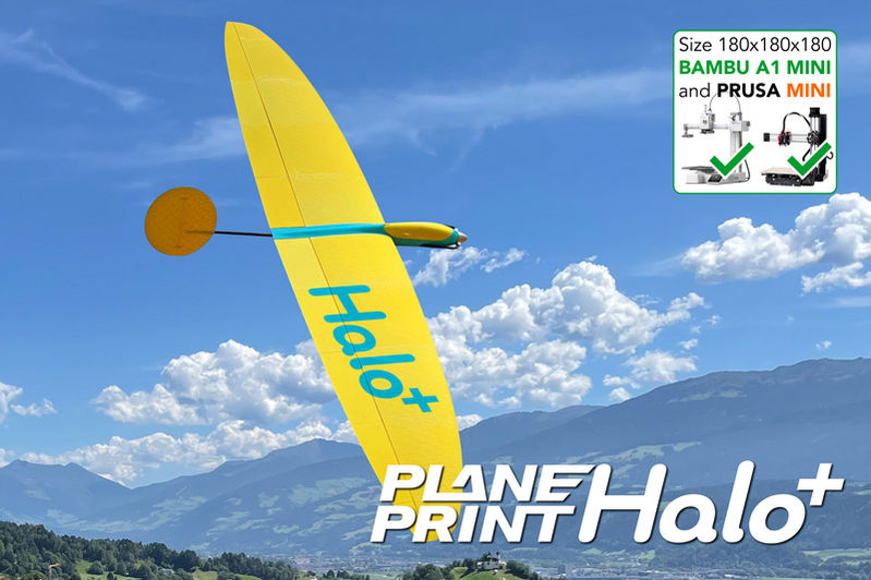 3d printed rc flying wing Planeprint Halo+