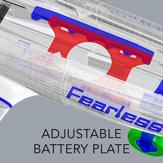 3d printed features of the Planeprint Fearless