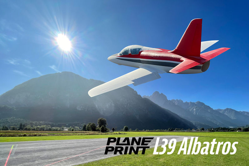 Planeprint L39 Albatros, 3d printed rc model plane.