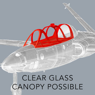 Clear glass canopy