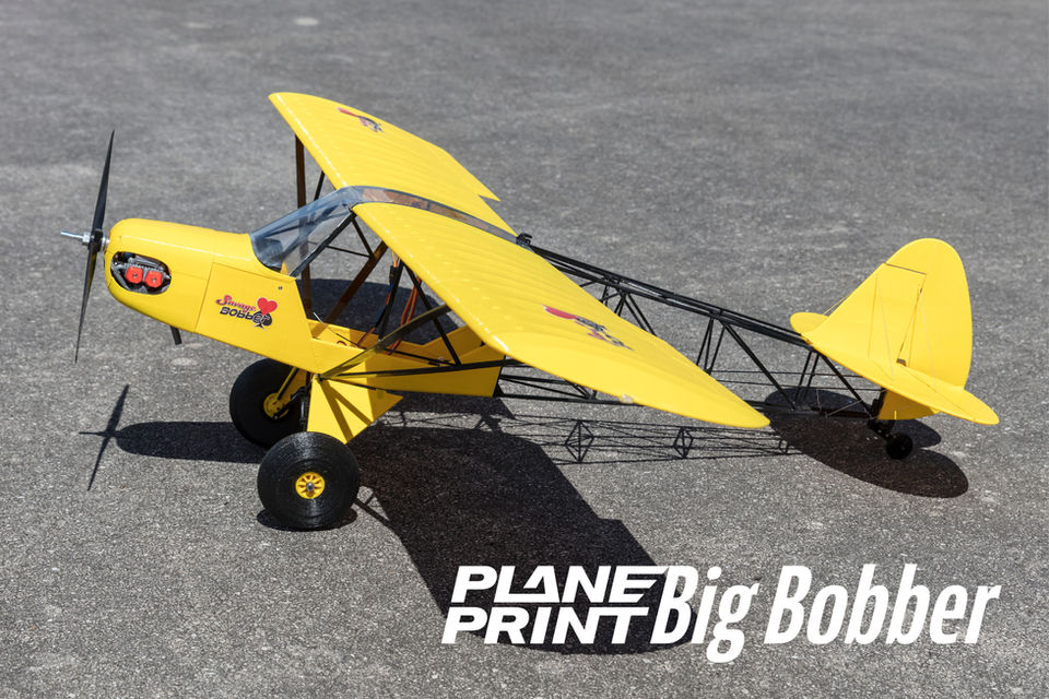 Planeprint Big Bobber, 3d printed rc model plane.