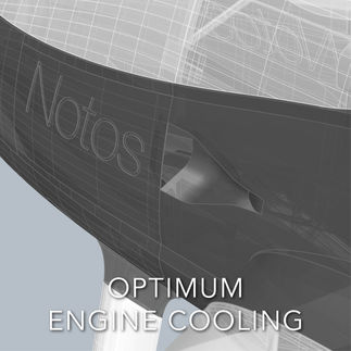 Innovative features of the 3d printable RC plane NOTOS