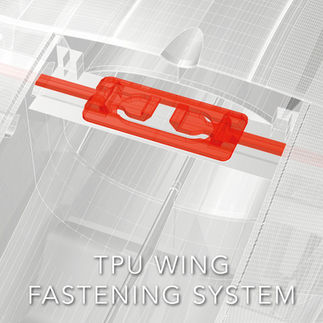The Planeprint Eagle has a TPU Wing fastening system.