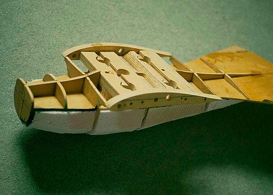 the wooden form of the eagle