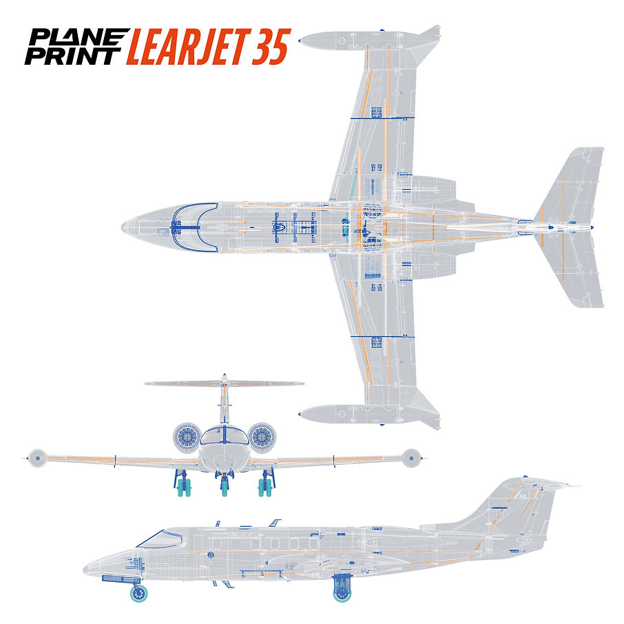 learjet 35 plan