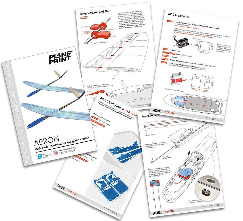 3d printing manual for the AERON by Planeprint