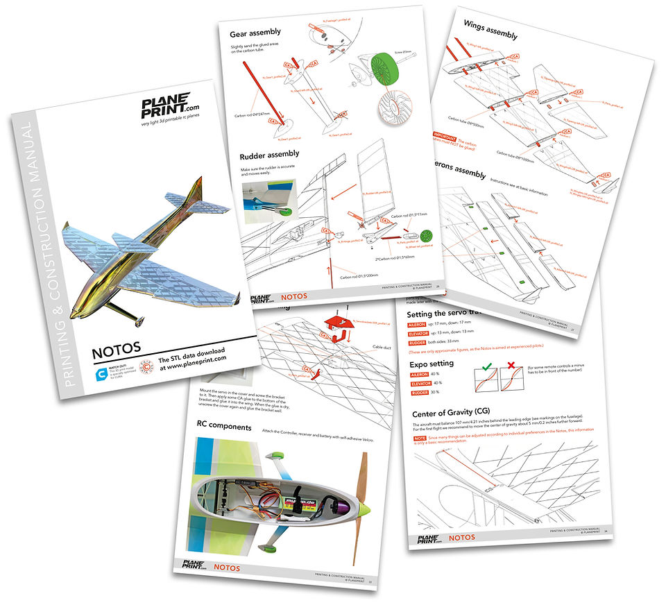 The 3d printing manual for the NOTOS