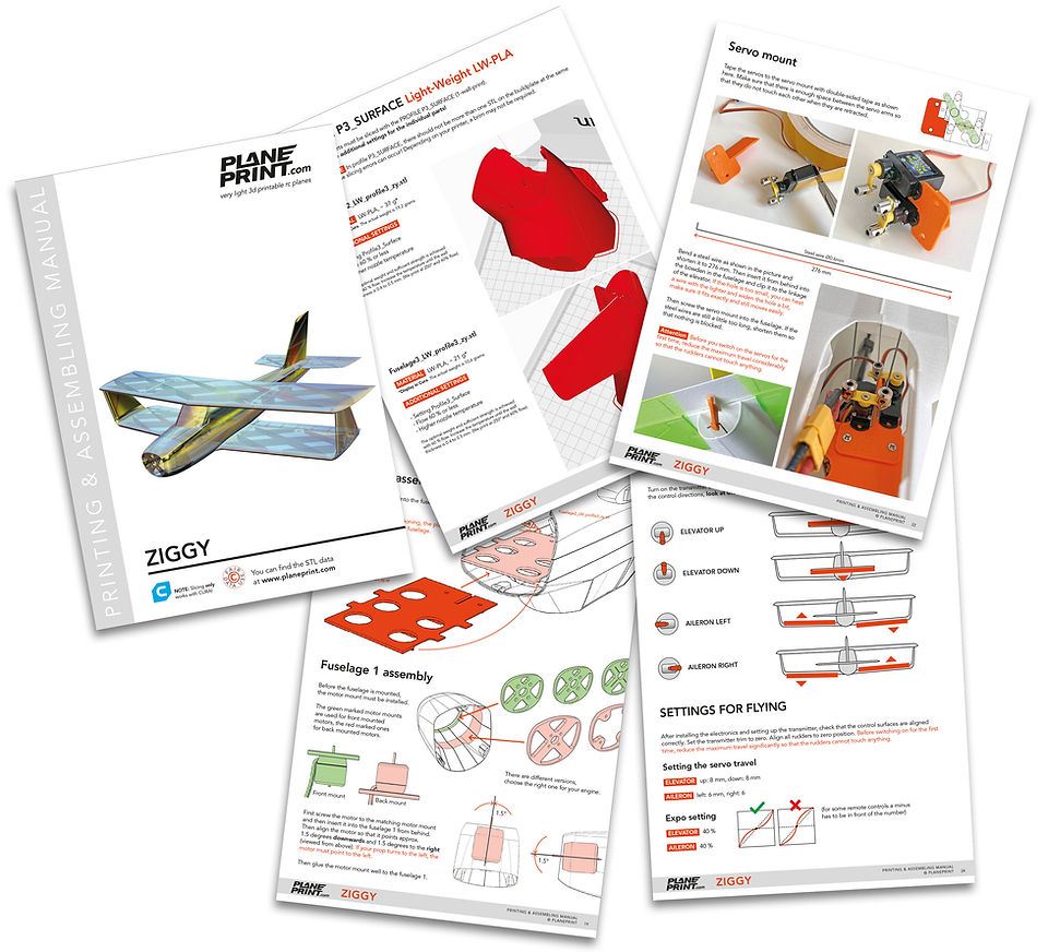 3d printing manual Ziggy by Planeprint