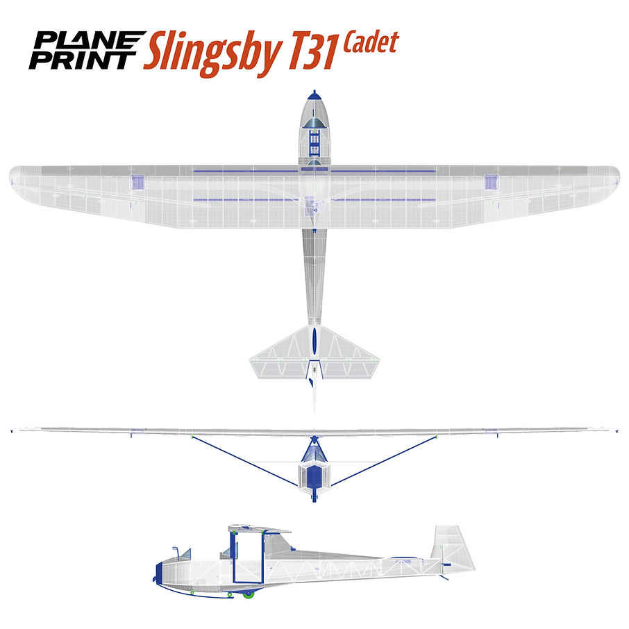 Planeprint Slingsby fully 3d printable glider