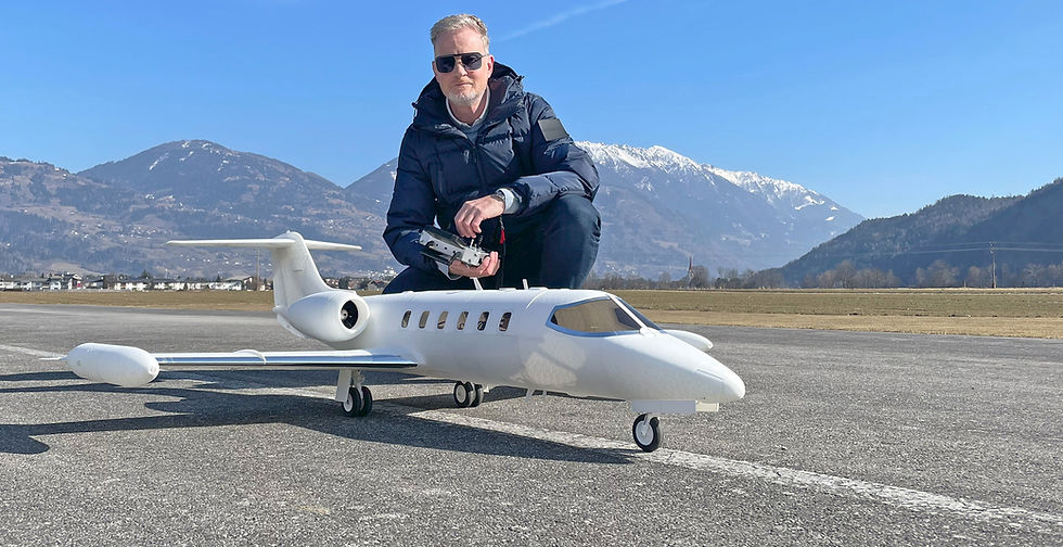 Planeprint Learjet 35 3d printed