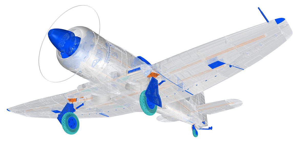 Planeprint Sea Fury rendering