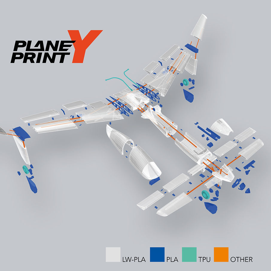 3d printable Y by Planeprint explo