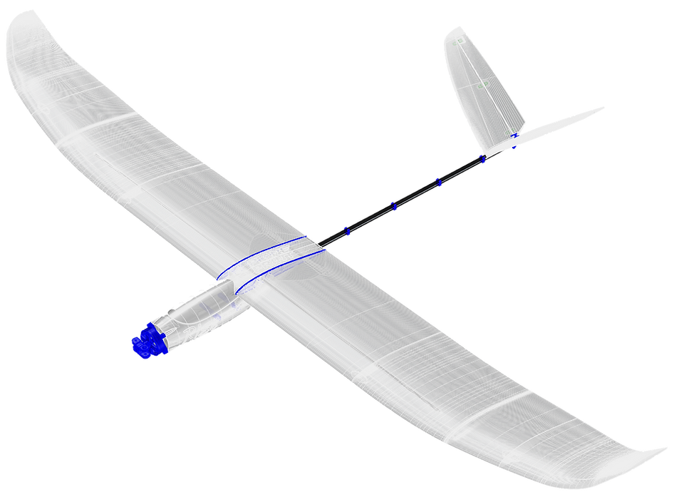 3d printed glider Rise nano